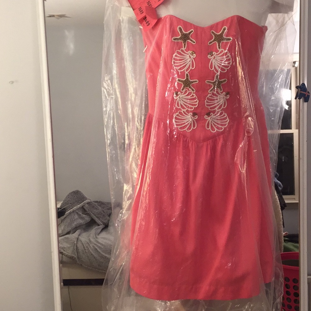 lilly pulitzer strapless dress